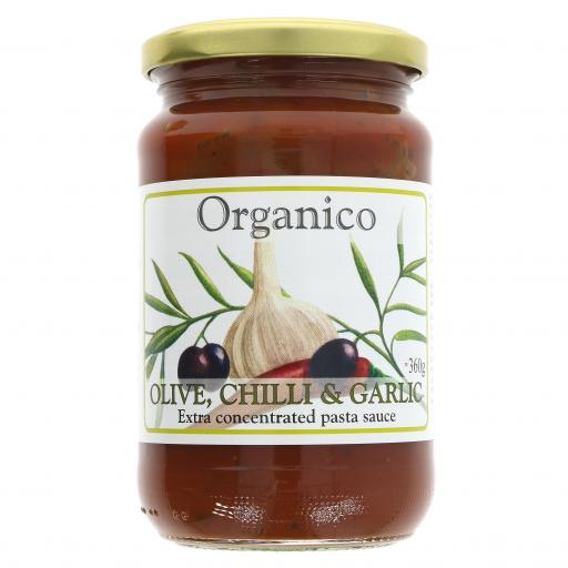 Organic Olive Chilli & Garlic - 360G