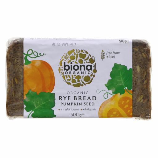Organic Rye Bread Pumpkin Seed - 500G