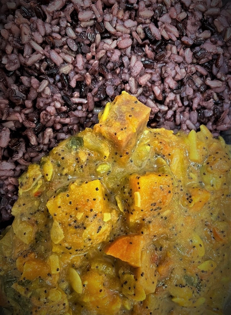 Vegan Pumpkin Korma Recipe by our Chef Sam at Trinity Farm